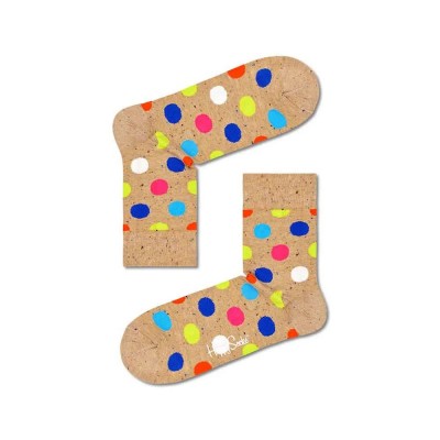 чорапи,мъжки,чорапи,happy,socks,big,dot,half,long,socks,multicolor,(brown)