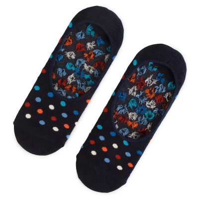 чорапи,мъжки,чорапи,happy,socks,black,dot,liner,long,socks,multicolor,(black)