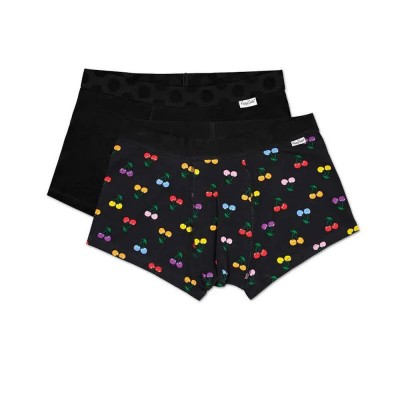 чорапи,мъжко,бельо,happy,socks,cherry,boxers,2,pieces,black,multicolor,(black)