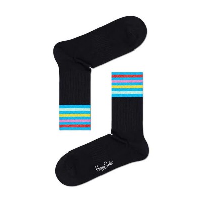 чорапи,мъжки,чорапи,happy,socks,colour,cuff,3,4,crew,long,socks,multicolor,(black)