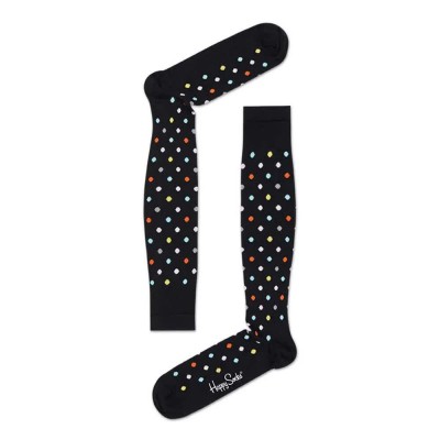 чорапи,мъжки,чорапи,happy,socks,compression,dot,long,socks,multicolor,(black)