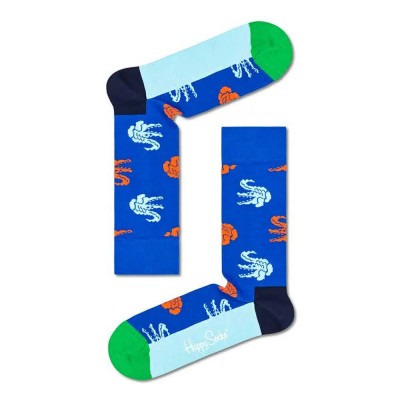 чорапи,мъжки,чорапи,happy,socks,crocodile,long,socks,multicolor,(blue)
