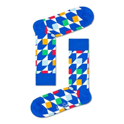 чорапи,мъжки,чорапи,happy,socks,cubes,long,socks,multicolor,(blue)