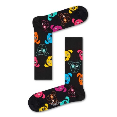чорапи,мъжки,чорапи,happy,socks,dogs,face,long,socks,multicolor,(black)