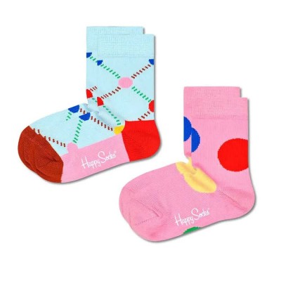 чорапи,детски,чорапи,happy,socks,dots,socks,2,pairs,multicolor,(blue,pink)