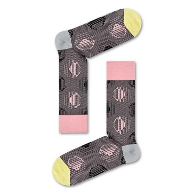 чорапи,мъжки,чорапи,happy,socks,dressed,eclipse,pink,and,black,long,socks,multicolor,(grey)