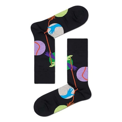 чорапи,мъжки,чорапи,happy,socks,dressed,puppet,show,crew,long,socks,multicolor,(black)