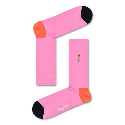 чорапи,мъжки,чорапи,happy,socks,embroidery,hula,dancer,long,socks,multicolor,(pink)