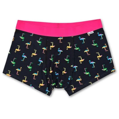 чорапи,мъжко,бельо,happy,socks,flamingo,boxers,multicolor,(black)