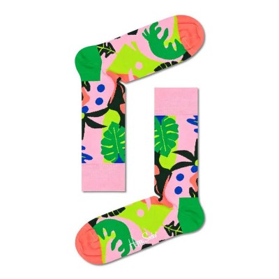 чорапи,мъжки,чорапи,happy,socks,garden,tropical,long,socks,multicolor,(pink)