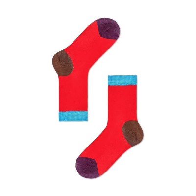 чорапи,мъжки,чорапи,happy,socks,grace,ankle,long,socks,multicolor,(red)
