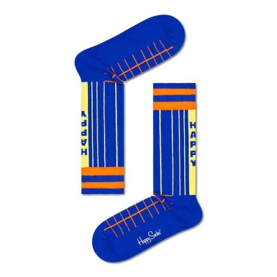 чорапи,мъжки,чорапи,happy,socks,grid,stripe,long,socks,multicolor,(blue)