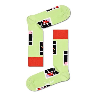 чорапи,мъжки,чорапи,happy,socks,house,party,long,socks,multicolor,(green)