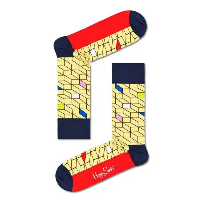 чорапи,мъжки,чорапи,happy,socks,illusion,optic,long,socks,multicolor,(yellow)