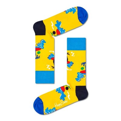 чорапи,мъжки,чорапи,happy,socks,island,long,socks,multicolor,(yellow)