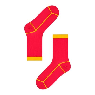 чорапи,мъжки,чорапи,happy,socks,liv,crew,rojo,y,naranja,long,socks,multicolor,(red)