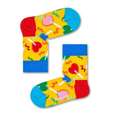 чорапи,детски,чорапи,happy,socks,lolly,heart,socks,multicolor,(yellow)