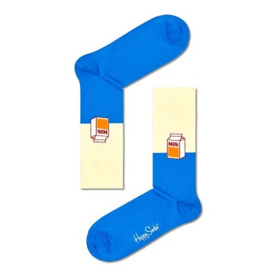 чорапи,мъжки,чорапи,happy,socks,milk,long,socks,multicolor,(blue)