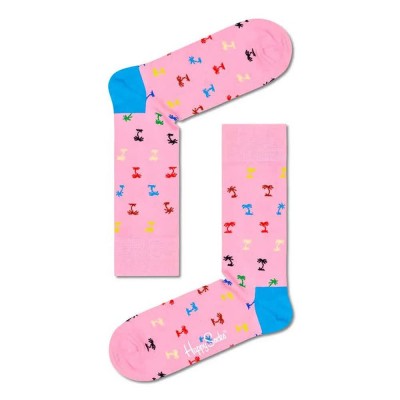 чорапи,мъжки,чорапи,happy,socks,palm,long,socks,multicolor,(pink)