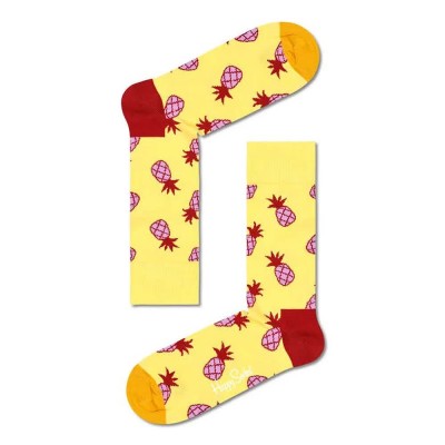 чорапи,мъжки,чорапи,happy,socks,pineapple,long,socks,multicolor,(yellow)