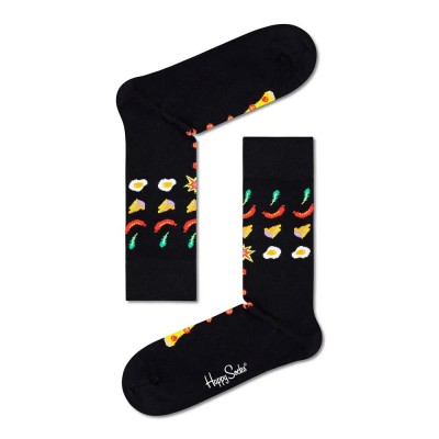 чорапи,мъжки,чорапи,happy,socks,pizza,invaders,socks,long,socks,multicolor,(black)