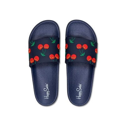 джапанки,мъжки,джапанки,и,чехли,happy,socks,pool,slider,cherry,flip,flops,multicolor,(blue)
