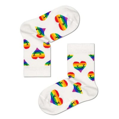 чорапи,детски,чорапи,happy,socks,pride,smiling,heart,socks,multicolor,(white)