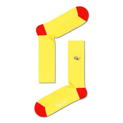 чорапи,мъжки,чорапи,happy,socks,ribbed,embroidery,3d,glasses,long,socks,multicolor,(yellow)