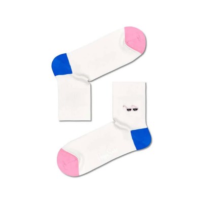чорапи,мъжки,чорапи,happy,socks,ribbed,embroidery,sunny,days,1,2,crew,long,socks,multicolor,(white)