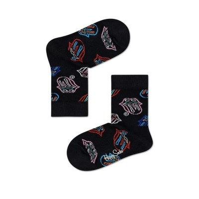 чорапи,детски,чорапи,happy,socks,rolling,stones,midnight,ramble,socks,multicolor,(black)
