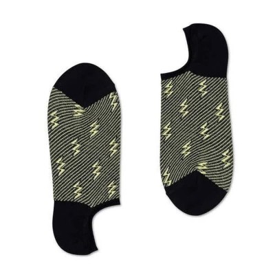 чорапи,мъжки,чорапи,happy,socks,short,dressed,flash,no,show,yellow,and,black,socks,black,(multicolor)