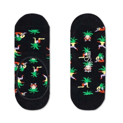 чорапи,мъжки,чорапи,happy,socks,short,yoga,palm,liner,long,socks,multicolor,(black)