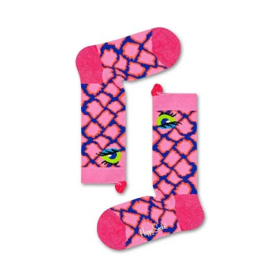 чорапи,детски,чорапи,happy,socks,snake,knee,socks,multicolor,(pink)