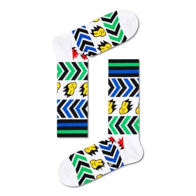 чорапи,мъжки,чорапи,happy,socks,speed,thin,crew,long,socks,multicolor,(white)
