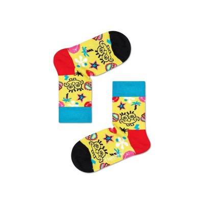 чорапи,детски,чорапи,happy,socks,sponge,bob,say,cheese,burger,socks,multicolor,(yellow)