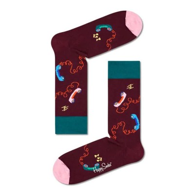 чорапи,мъжки,чорапи,happy,socks,stay,in,touch,long,socks,multicolor,(purple)