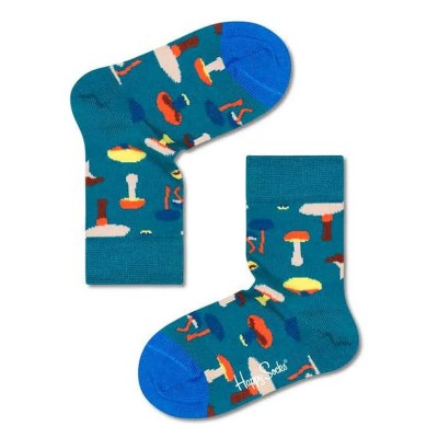 чорапи,детски,чорапи,happy,socks,wool,mushroom,socks,multicolor,(blue)