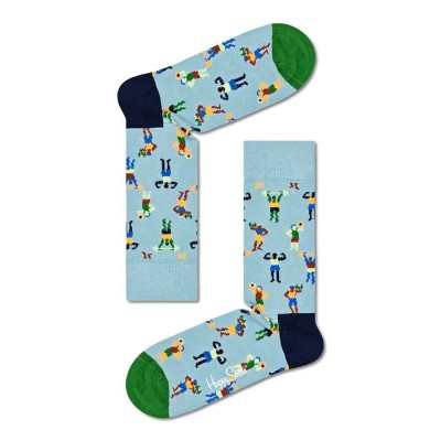 чорапи,мъжки,чорапи,happy,socks,work,it,long,socks,multicolor,(blue)