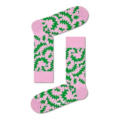 чорапи,мъжки,чорапи,happy,socks,zig,zag,long,socks,multicolor,(pink)