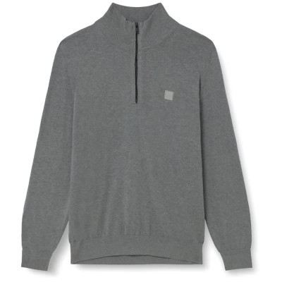 блуза,мъжки,пуловери,дамски,пуловери,boss,kanobix,s,10265846,orange,half,zip,sweater,grey,(silver,041)