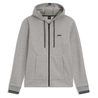 блуза,мъжки,пуловери,boss,zone,10272320,01,full,zip,sweatshirt,silver,042