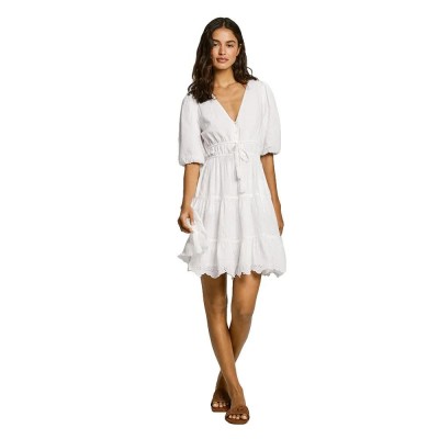 рокля,дамски,поли,и,рокли,pepe,jeans,day,dress,refurbished,mousse,white,(white)