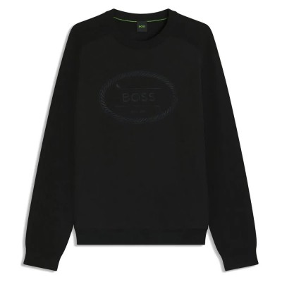 блуза,мъжки,пуловери,boss,kn,hole19,cn,10273797,01,sweater,black,(black,001)