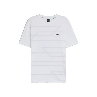 тениска,мъжки,тениски,boss,patrn,goc,10262424,01,t,shirt,whi,100