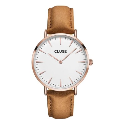 часовник,часовници,cluse,cl18011,watch,pink,gold,brown,(brown)