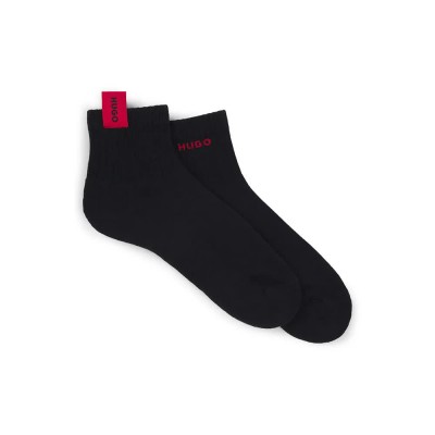 чорапи,мъжки,чорапи,hugo,label,10267309,socks,2,pairs,black,(black,001)