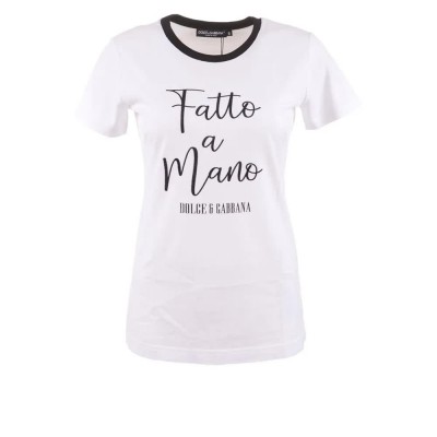 тениска,дамски,тениски,dolce,&,gabbana,746035,short,sleeve,t,shirt,white
