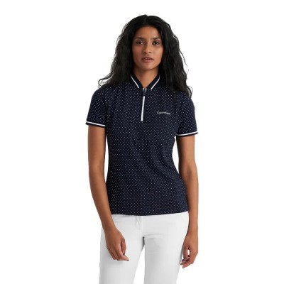 дамски,блузи,с,яка,мъжки,блузи,с,яка,calvin,klein,golf,camilla,printed,woman,short,sleeve,polo,blue,(navy)