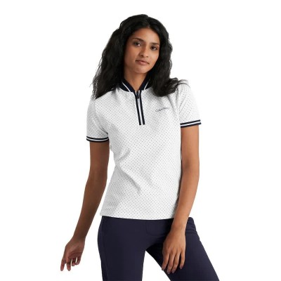 дамски,блузи,с,яка,мъжки,блузи,с,яка,calvin,klein,golf,camilla,printed,woman,short,sleeve,polo,white,(white)