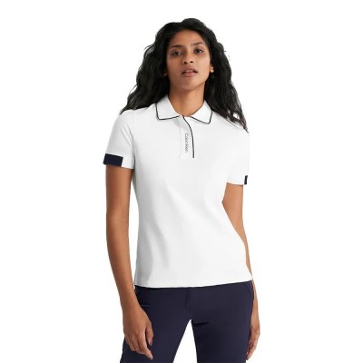 дамски,блузи,с,яка,мъжки,блузи,с,яка,calvin,klein,golf,destin,woman,short,sleeve,polo,white,(white)